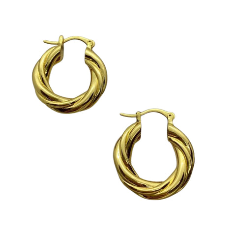 Dainty Twisted Hoops