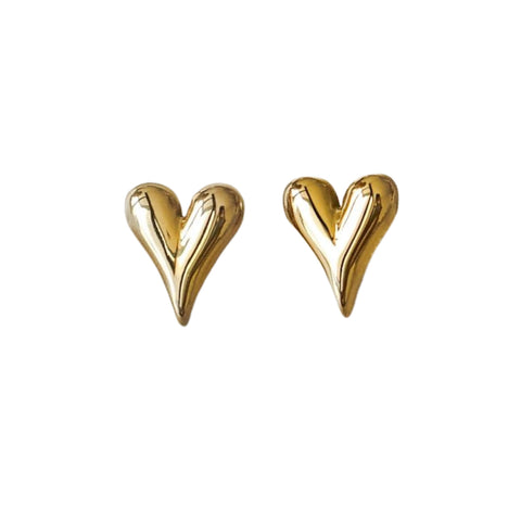 Long Heart Earrings