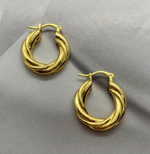 Dainty Twisted Hoops