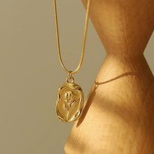Golden Floral Pendant
