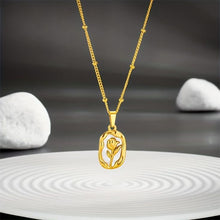 White Floral Pendant
