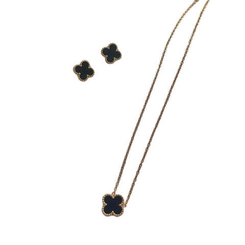 Clover Pendant and Studs