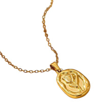 Golden Floral Pendant