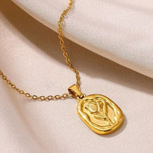 Golden Floral Pendant