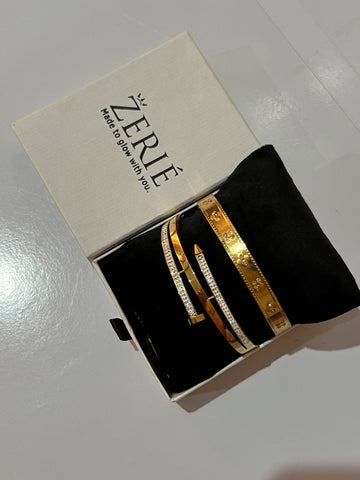 Stone Nail Duo Bangle