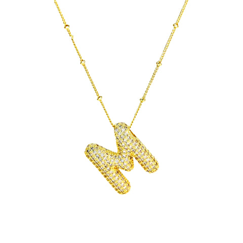 M Bubble Necklace