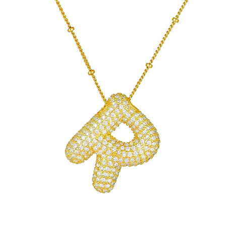 R Bubble Necklace