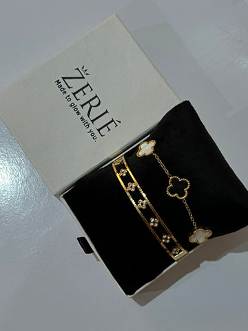 Clover Bracelet & Bangle Combo
